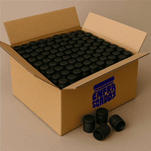 TAPON DOP GUALA - PLASTICO - NEGRO  – Pack Caja 1.000 UD.
