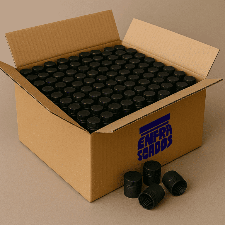 TAPON DOP GUALA - PLASTICO - NEGRO  – Pack Caja 1.000 UD.