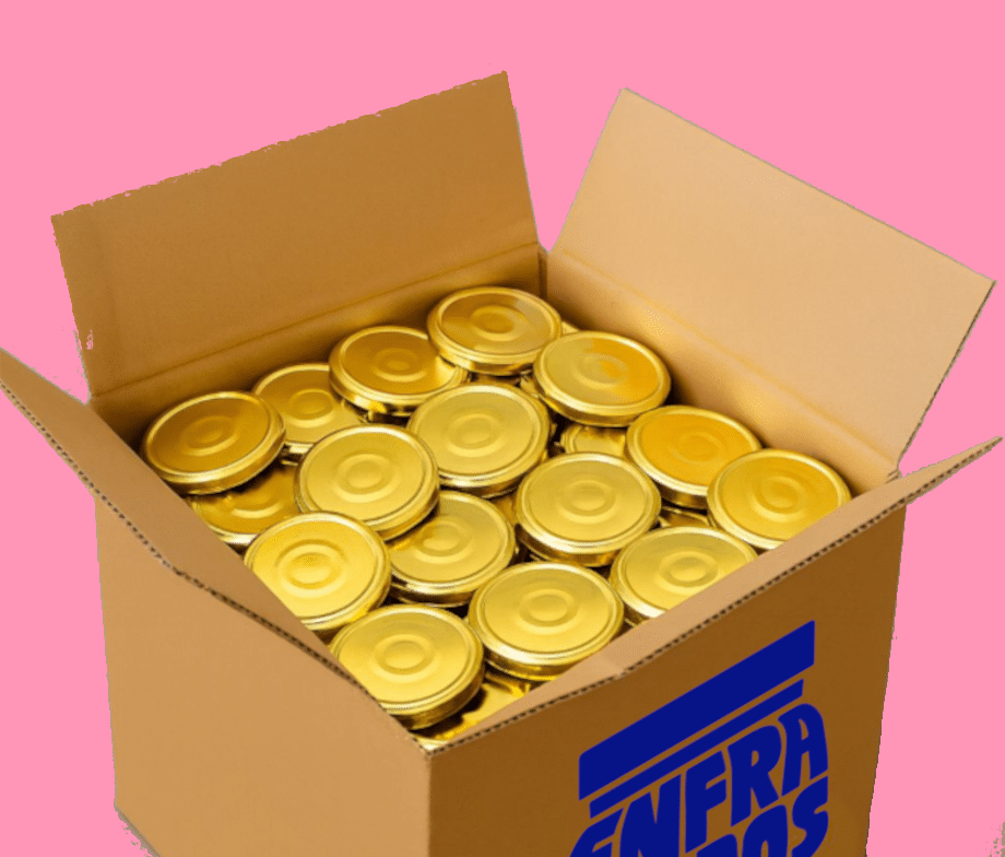 Tapas para tarros por caja