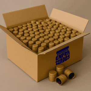 TAPON DOP GUALA – PLASTICO – DORADO – Pack Caja 1.000 UD.