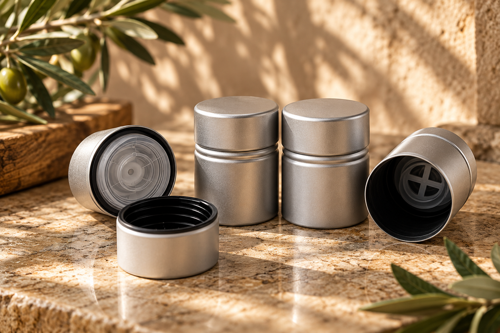 Cómo elegir la botella perfecta para tu aceite de oliva Comprar online frascos tarros de vidrio Cierres DOP para botellas de aceite de oliva